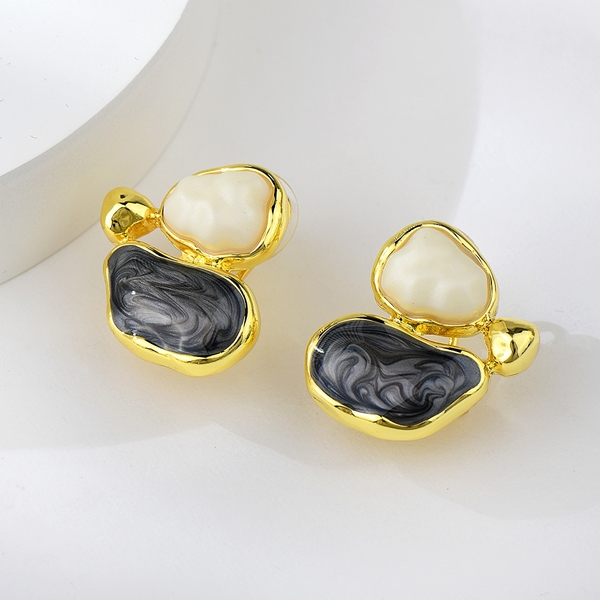 Picture of Irresistible Black Gold Plated Stud Earrings For Your Occasions