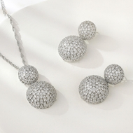 Show details for Luxury Cubic Zirconia 2 Piece Jewelry Set with Fast Shipping