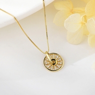 Show details for Delicate Swarovski Element Gold Plated Pendant Necklace