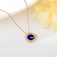 Show details for Nice Small 925 Sterling Silver Pendant Necklace
