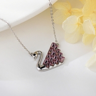 Show details for Bling Small Purple Pendant Necklace