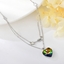 Show details for Love & Heart Small Pendant Necklace with Worldwide Shipping