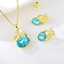 Show details for Sparkly Small Blue 3 Piece Jewelry Set