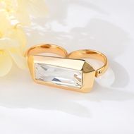 Show details for Good Quality Swarovski Element Zinc Alloy Adjustable Ring