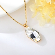 Show details for Staple Swarovski Element White Pendant Necklace