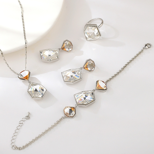 Picture of Affordable Platinum Plated 16 Inch 4 Piece Jewelry Set from Trust-worthy Supplier