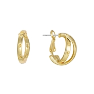 Show details for Zinc Alloy Gold Plated Earrings in Flattering Style