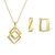 Picture of Geometric Gold Plated 2 Piece Jewelry Set Online Only
