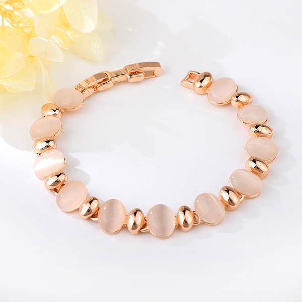 Picture of Bulk Rose Gold Plated Opal Bracelet As a Gift