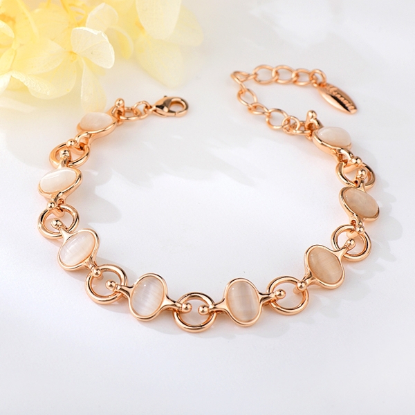 Picture of New Opal Rose Gold Plated Bracelet