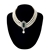 Picture of Trendy Platinum Plated Classic Short Statement Necklace with No-Risk Refund