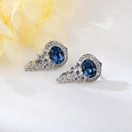 Show details for Fashion 925 Sterling Silver Hoop Earrings From Reliable Factory