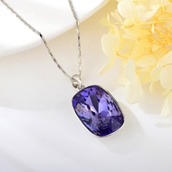 Show details for Impressive Purple Fashion Pendant Necklace with Low MOQ