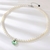 Picture of Distinctive Green Platinum Plated Pendant Necklace with Low MOQ