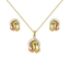 Show details for Delicate Medium Multi-tone Plated 2 Piece Jewelry Set