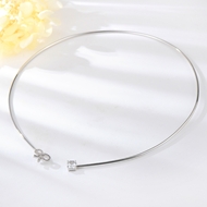 Show details for Delicate White Collar Necklace with Speedy Delivery