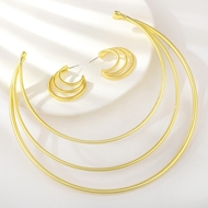 Show details for Unusual Dubai Copper or Brass 2 Piece Jewelry Set