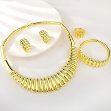 Show details for Purchase Gold Plated Dubai 4 Piece Jewelry Set Exclusive Online