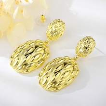 Show details for Eye-Catching Gold Plated Medium Dangle Earrings with Member Discount