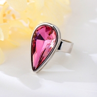 Show details for Brand New Red Swarovski Element Fashion Ring with Full Guarantee