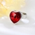 Picture of Cheap Platinum Plated Red Fashion Ring From Reliable Factory