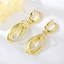 Show details for Funky Dubai Gold Plated Dangle Earrings