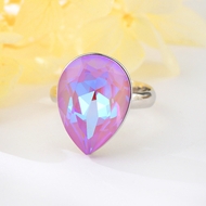Show details for Zinc Alloy Swarovski Element Fashion Ring with Full Guarantee