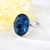Picture of Fast Selling Platinum Plated Swarovski Element Adjustable Ring For Your Occasions