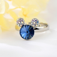 Show details for Funky Medium Platinum Plated Adjustable Ring