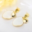 Show details for Buy Gold Plated White Dangle Earrings with Wow Elements