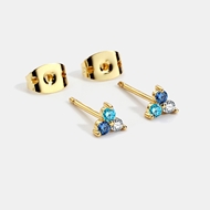 Picture of Copper or Brass Gold Plated Stud Earrings with Low Cost