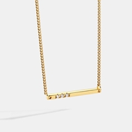Picture of Delicate Gold Plated Short Chain Necklace with Beautiful Craftmanship
