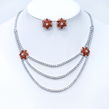 Show details for Flower Big 2 Piece Jewelry Set with Fast Shipping