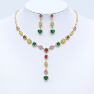 Show details for Inexpensive Gold Plated Luxury 2 Piece Jewelry Set from Reliable Manufacturer