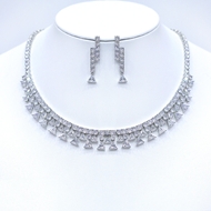 Show details for Popular Cubic Zirconia Luxury 2 Piece Jewelry Set