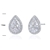 Picture of Unique Cubic Zirconia White Stud Earrings