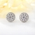 Picture of Designer Platinum Plated Cubic Zirconia Stud Earrings with No-Risk Return