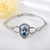 Picture of Featured Blue Swarovski Element Fashion Bangle with Full Guarantee