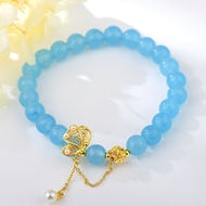 Show details for Fashion Agate Gold Plated Fashion Bracelet