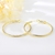 Picture of Good Big Gold Plated Big Hoop Earrings