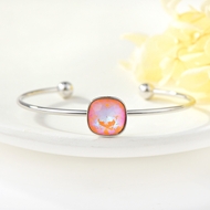 Show details for Sparkly Small Gold Plated Cuff Bangle