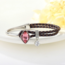 Show details for Copper or Brass Swarovski Element Fashion Bangle from Certified Factory