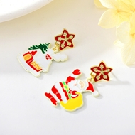 Show details for Unusual Small Cubic Zirconia Dangle Earrings