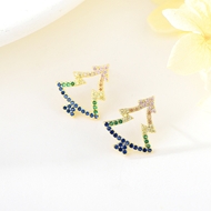 Show details for Fashion Cubic Zirconia Small Big Stud Earrings