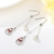 Picture of Low Cost Platinum Plated Small Dangle Earrings with Low Cost