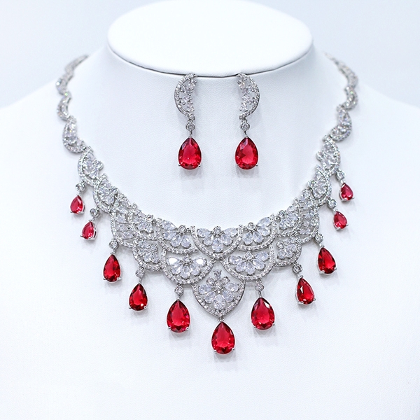 Picture of New Season Red Copper or Brass 2 Piece Jewelry Set with Full Guarantee