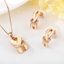 Show details for Recommended Rose Gold Plated Zinc Alloy 2 Piece Jewelry Set Online Only