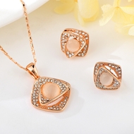 Show details for Need-Now Rose Gold Plated Opal 2 Piece Jewelry Set from Editor Picks Show details for Need-Now Rose Gold Plated Opal 2 Piece Jewelry Set from Editor Picks