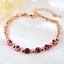 Show details for Classic and fashionable imitation crystal alloy bracelet