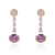 Picture of Irresistible Purple Luxury Dangle Earrings As a Gift